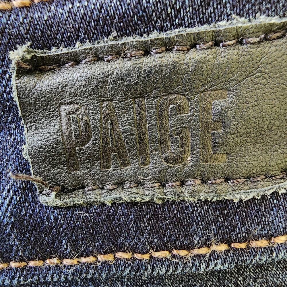 PAIGE Size 29 Leggy Ultra Skinny Dark Wash Denim Blue Jeans - Picture 6 of 11